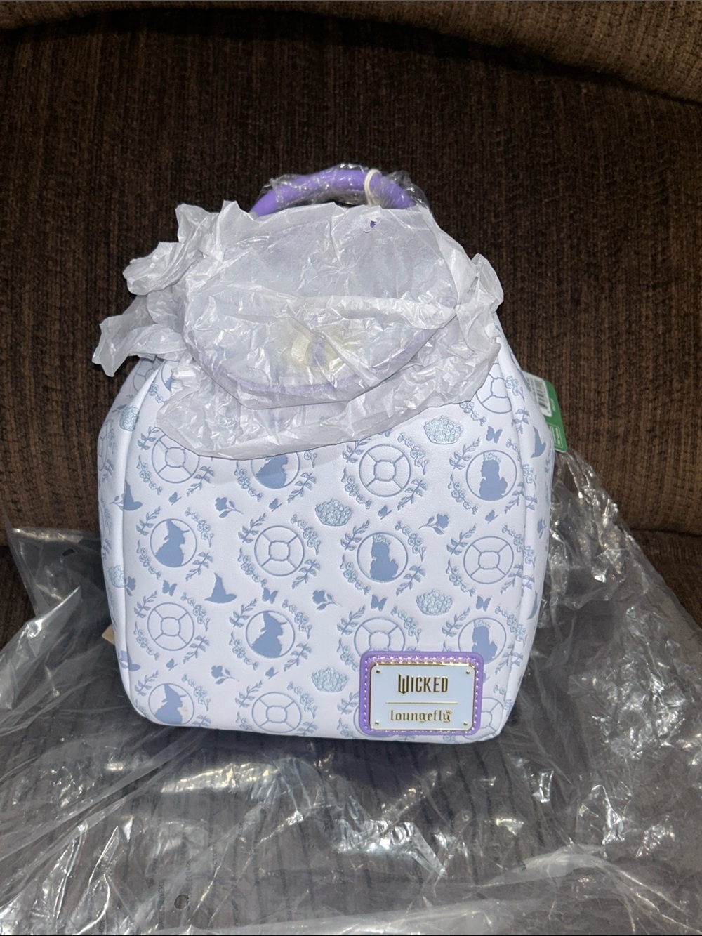 WICKED X LOUNGEFLY Mini Glitter Buttefly Convertible shoulder bag/backback.NWT🫧💜